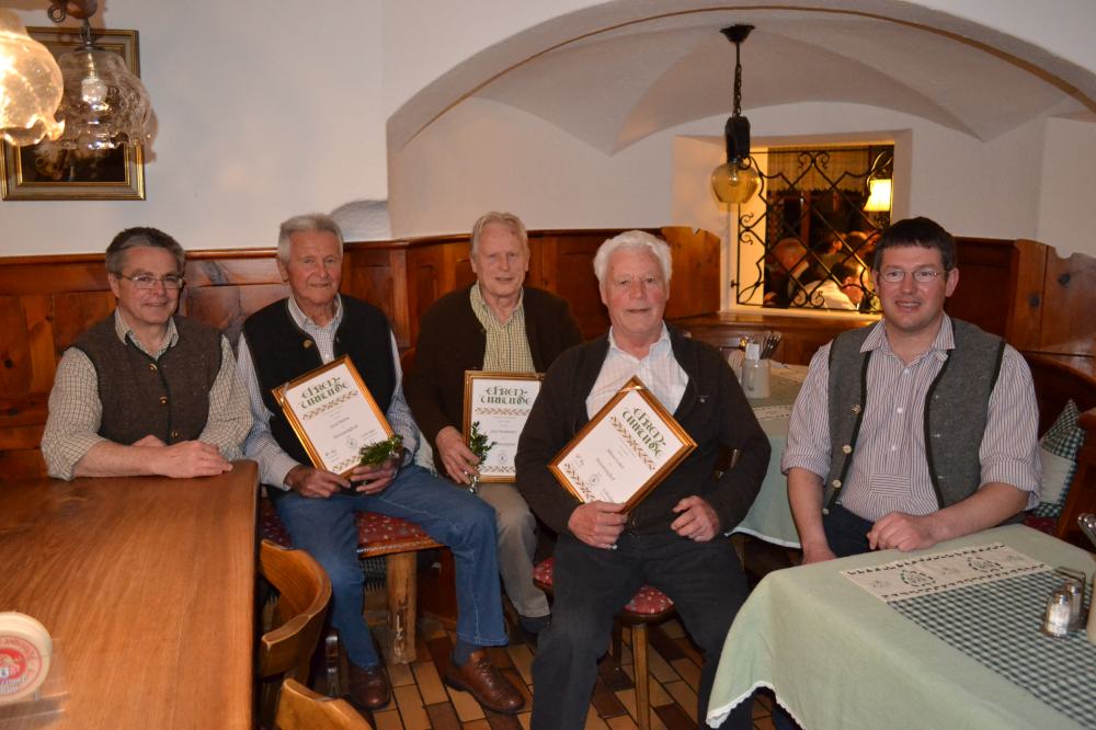 Ehrenmitglieder Musikkapelle Niederaudorf